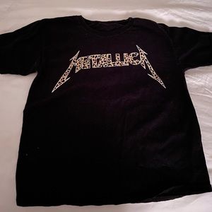 metallica cheetah shirt size xs